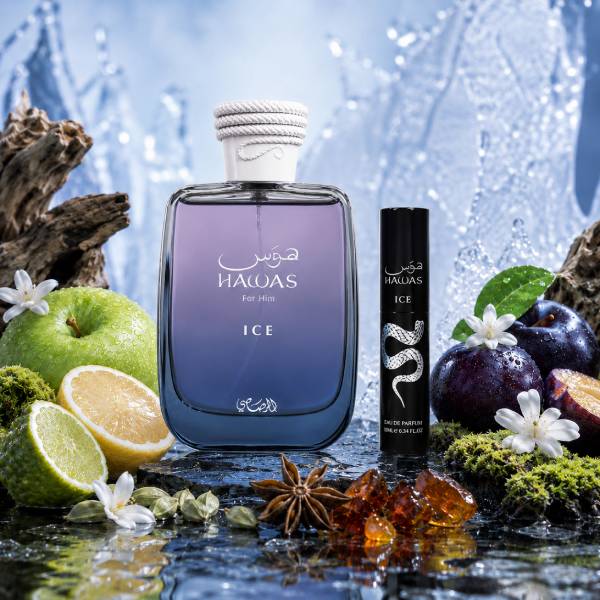 Rasasi Set Hawas Ice EDP 100 ML + EDP 8 ML (H)
