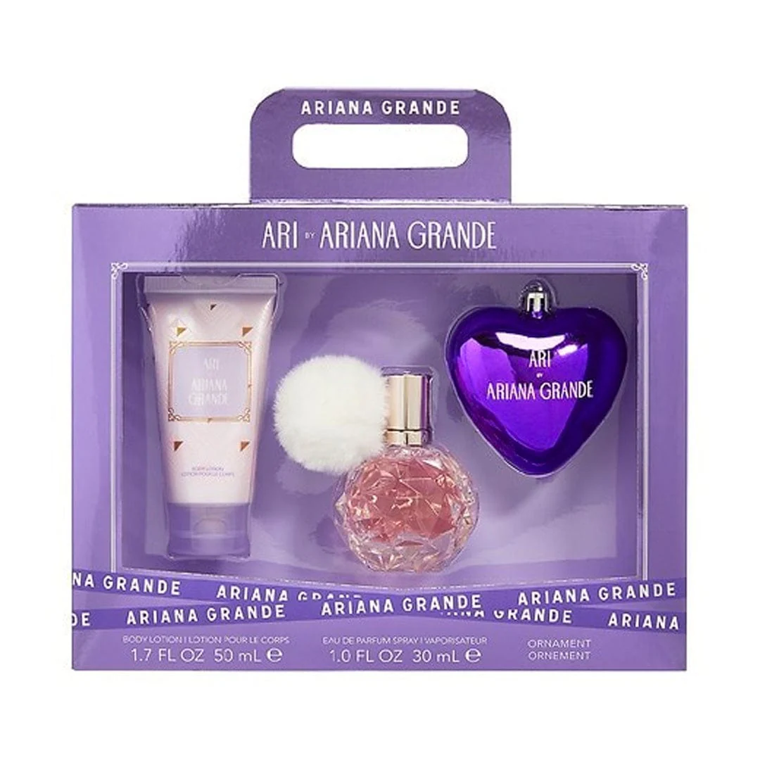 Ariana-Grande-Ari-Set-EDP-30ML-Crema-Corporal-50ML-Adorno-Mujer