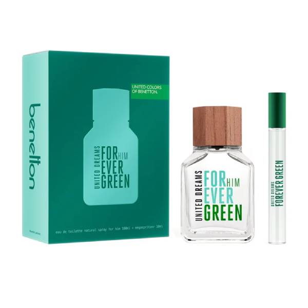 Benetton Set Forever Green EDT 100 ML + 10 ML (H)