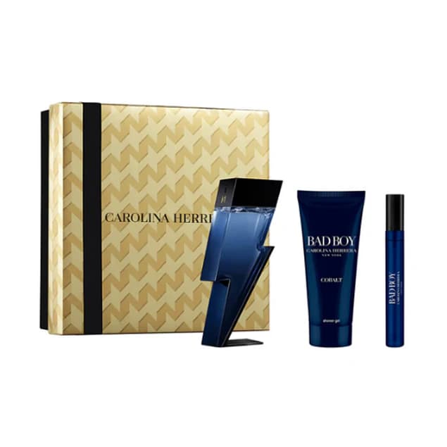 Carolina Herrera Set Bad Boy Cobalt EDP 100 ML + EDP 10 ML + G/D 100 ML (H)