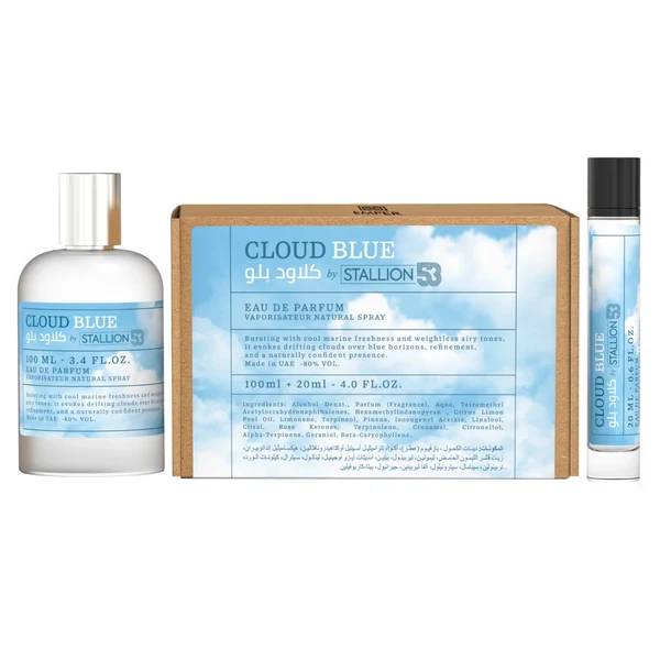 Emper Cloud Blue By Stallion 53 Set EDP 100 ML + 20 ML (U)
