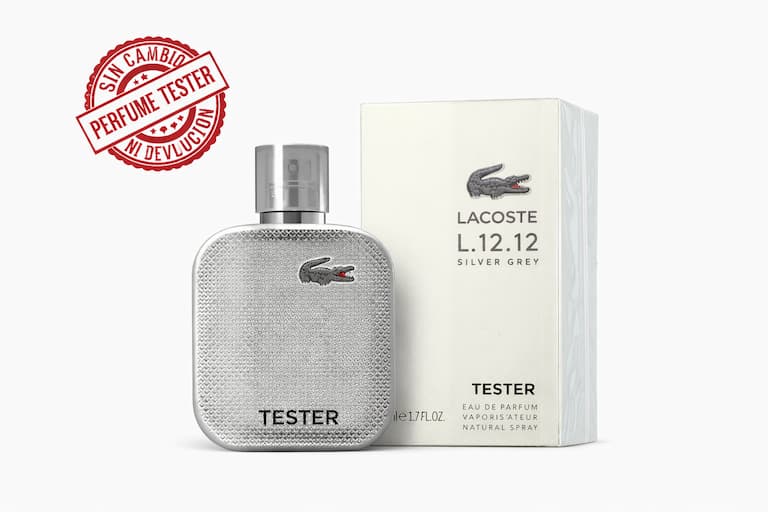 Lacoste L.12.12 Silver Grey EDP 100 ML Tester
