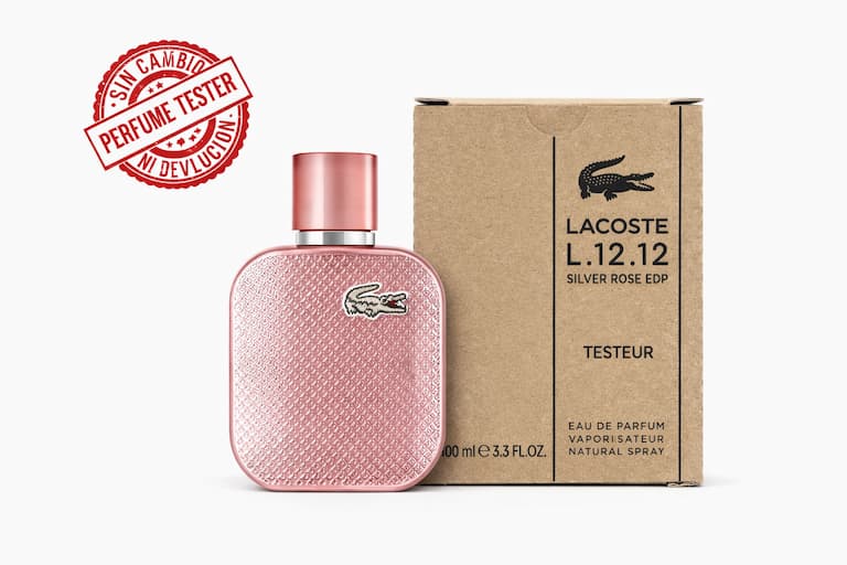 Lacoste L.12.12 Silver Rose EDP 100 ML Tester