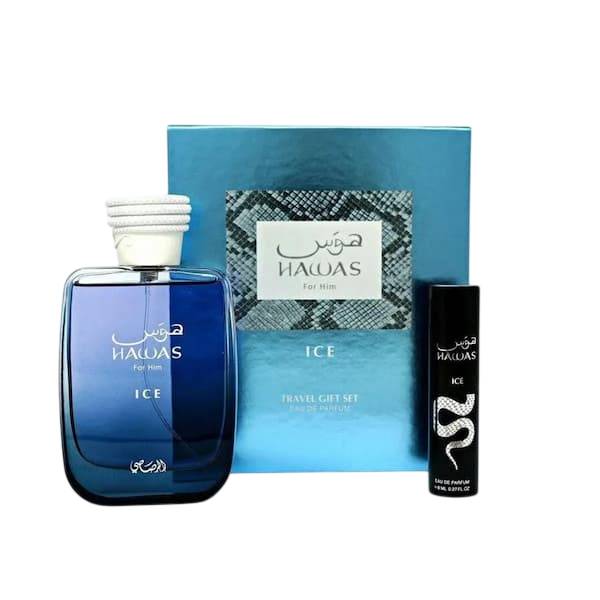 Rasasi Set Hawas Ice EDP 100 ML + EDP 8 ML (H)