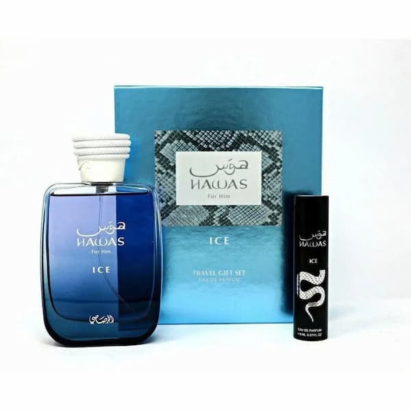 Rasasi Set Hawas Ice EDP 100 ML + EDP 8 ML (H)