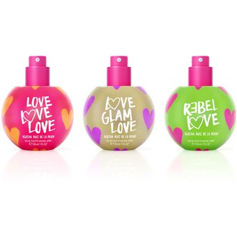 Agatha Ruiz De La Prada set Bubbles love love + love glam + rebel love 3x30 ML